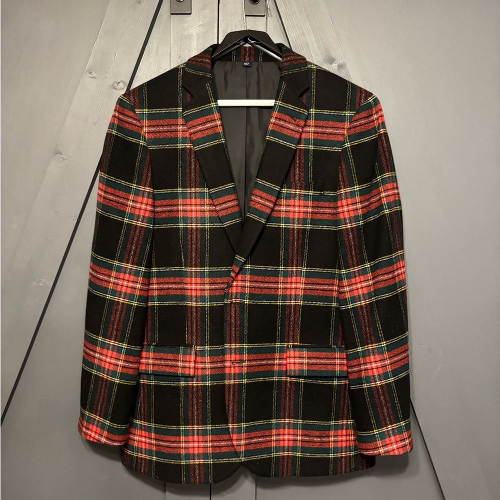 J Crew Wool Tartan plaid sports coat 40R